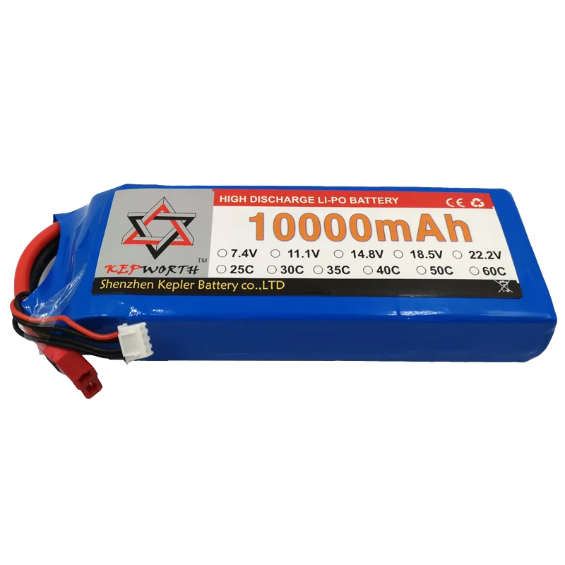 2S 7 4 V RC Lipo батарея 10000mAh 25C Высокая емкость для вертолета Дрон самолет автомобиль