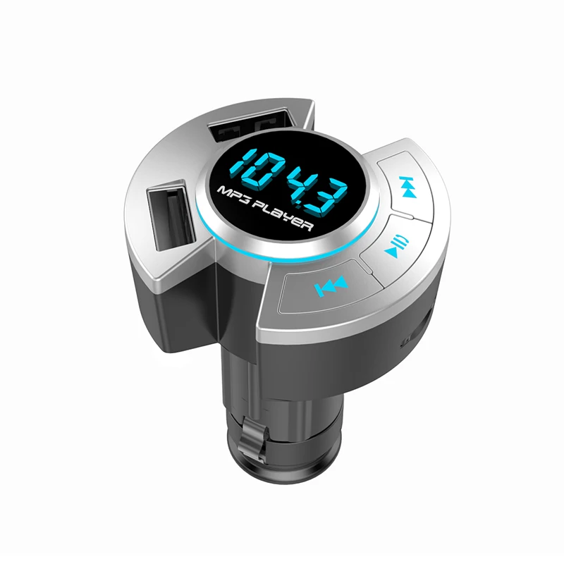 Автомобильный FM-трансмиттер mp3-плеер совместим с Bluetooth 5 0 память двойной USB А