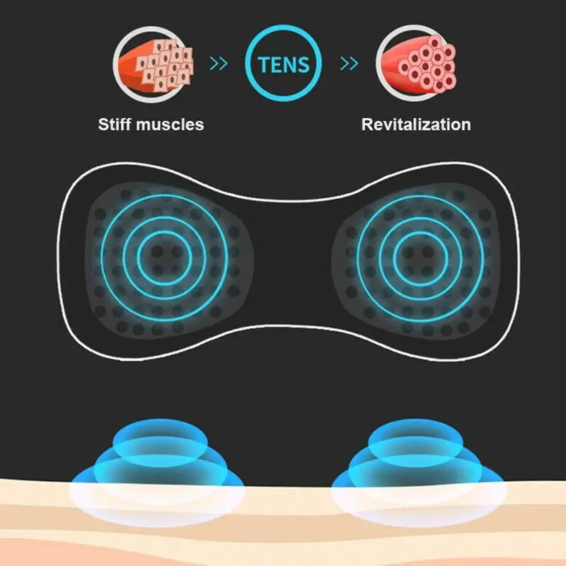 

Mini USB Electric Massager Pad Low Frequency Current Pulse Massager Pads Body Relaxation Neck Shoulder Cervical Vertebra Massage