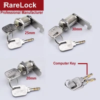 cam lock for tool or cash box atm gym cabinet sliding door school locker office drawer hardware security diy rarelock ms486 i