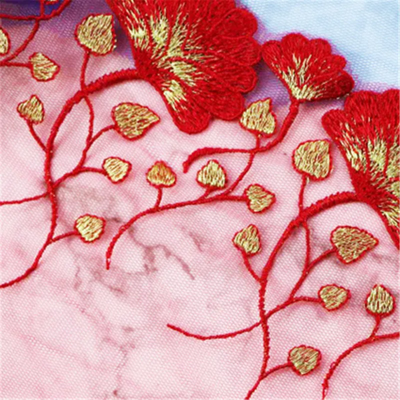 1 ярд красочные кружевная ткань с вышивкой 18 см широкой отделкой инструменты для