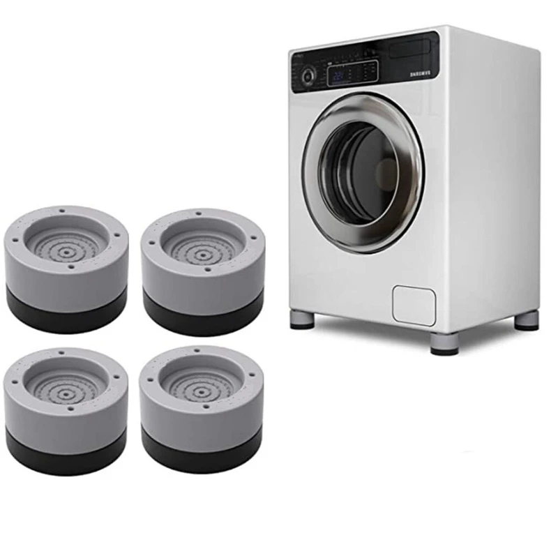 

4Pcs Anti Vibration Feet Pads Washing Machine Rubber Mat Anti-Vibration Pad Dryer Universal Fixed Non-Slip Pad