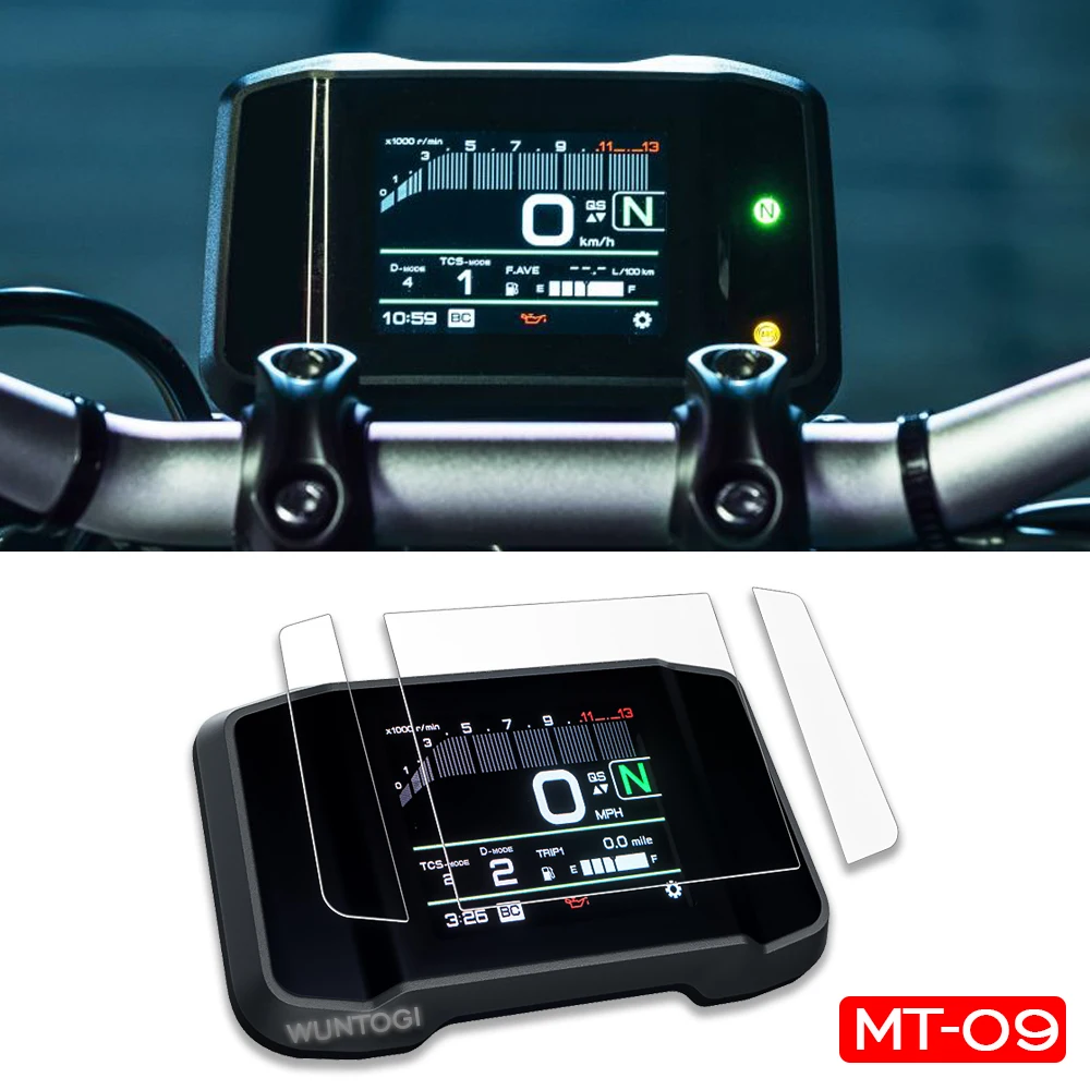 Защита экрана приборной панели для YAMAHA MT-09 MT09 FZ 09 FZ-09 2021 защитная пленка дисплея