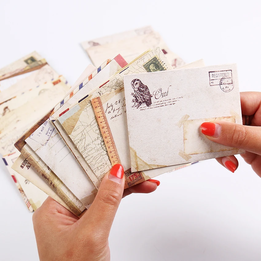 

Mini Envelopes Gift Card Retro Pocket Envelope Business Card Envelopes