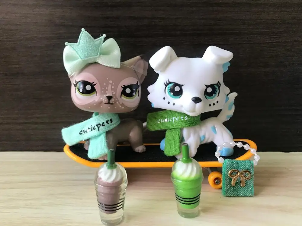 2pcs Custom Made OOAK Rare Wapiti Shorthair Cat and Spot Blue Collie Dog Toy Good Christmas Gift For Child | Игрушки и хобби