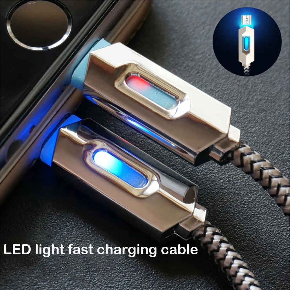 Микро USB кабель для быстрой зарядки передачи данных Xiaomi samsing Huawei Android мобильный