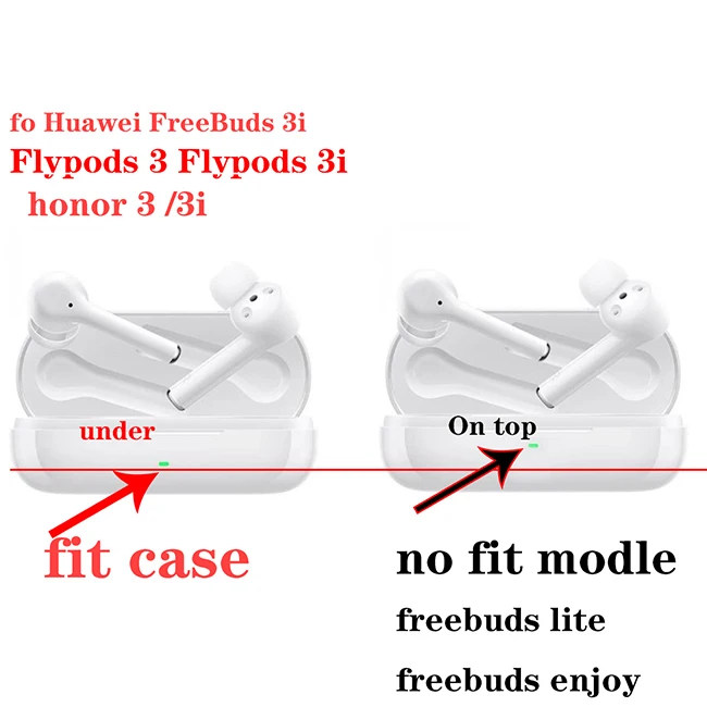 

for huawei flypods 3i cute cartoon Keychain case For Huawei Freebuds 3i / Honor 3 Case Love heart canvas Silicone Earphone Cover