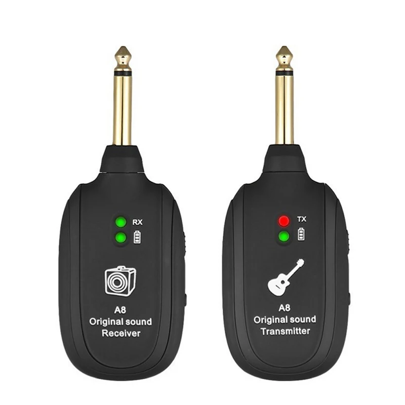 

Guitar Wireless Transmitter Receiver with Built-in Rechargeable Battery for Musical Instrument ALS88