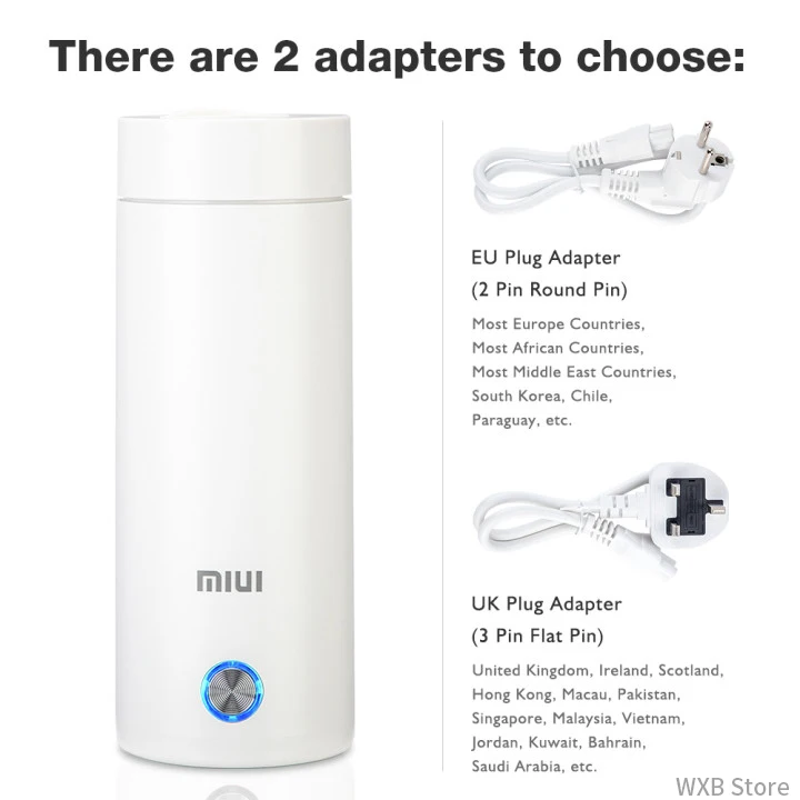 400 мл Портативный чайник электрический термопот для приготовления чая кофе