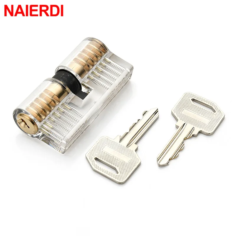 NAIERDI практический прозрачный замок слесарные инструменты принадлежности Набор