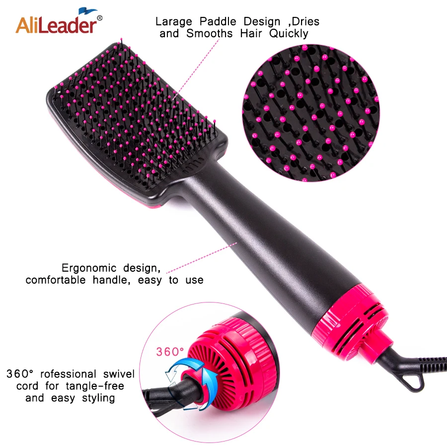 Alileader One Step Hair Dryers And Volumizer Blower Pro 2-In-1 Hot Air Brush Blow Drier Hairbrush Styling Tools |