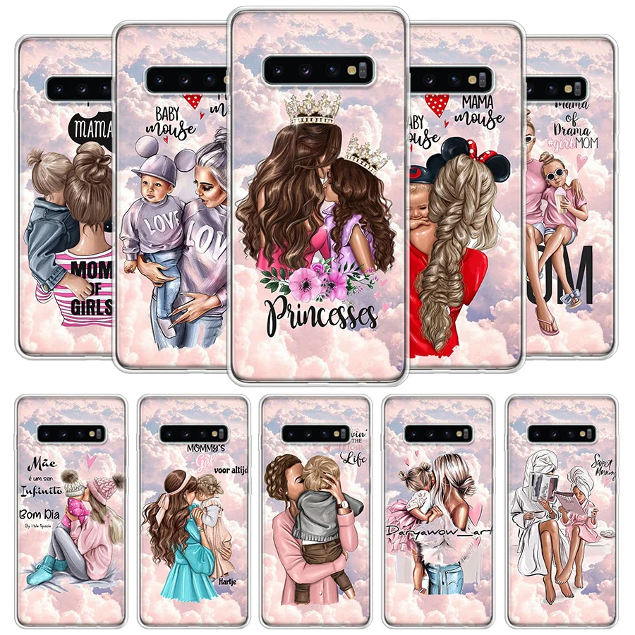 Модный чехол с изображением девушки супер мамы для Samsung Galaxy S20 S21 Ultra S10 Note 10 9 8 S9 S8 FE