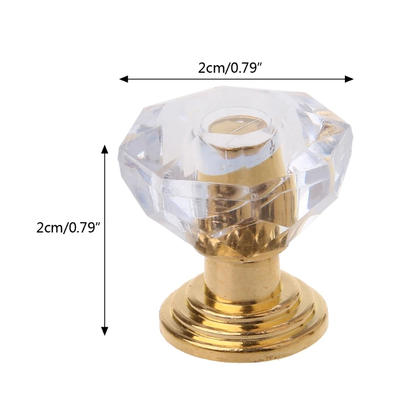 10PCS Diamond Shape Crystal Glass Cabinet Knob Drawer Pull Handle For Jewelry Box | Обустройство дома