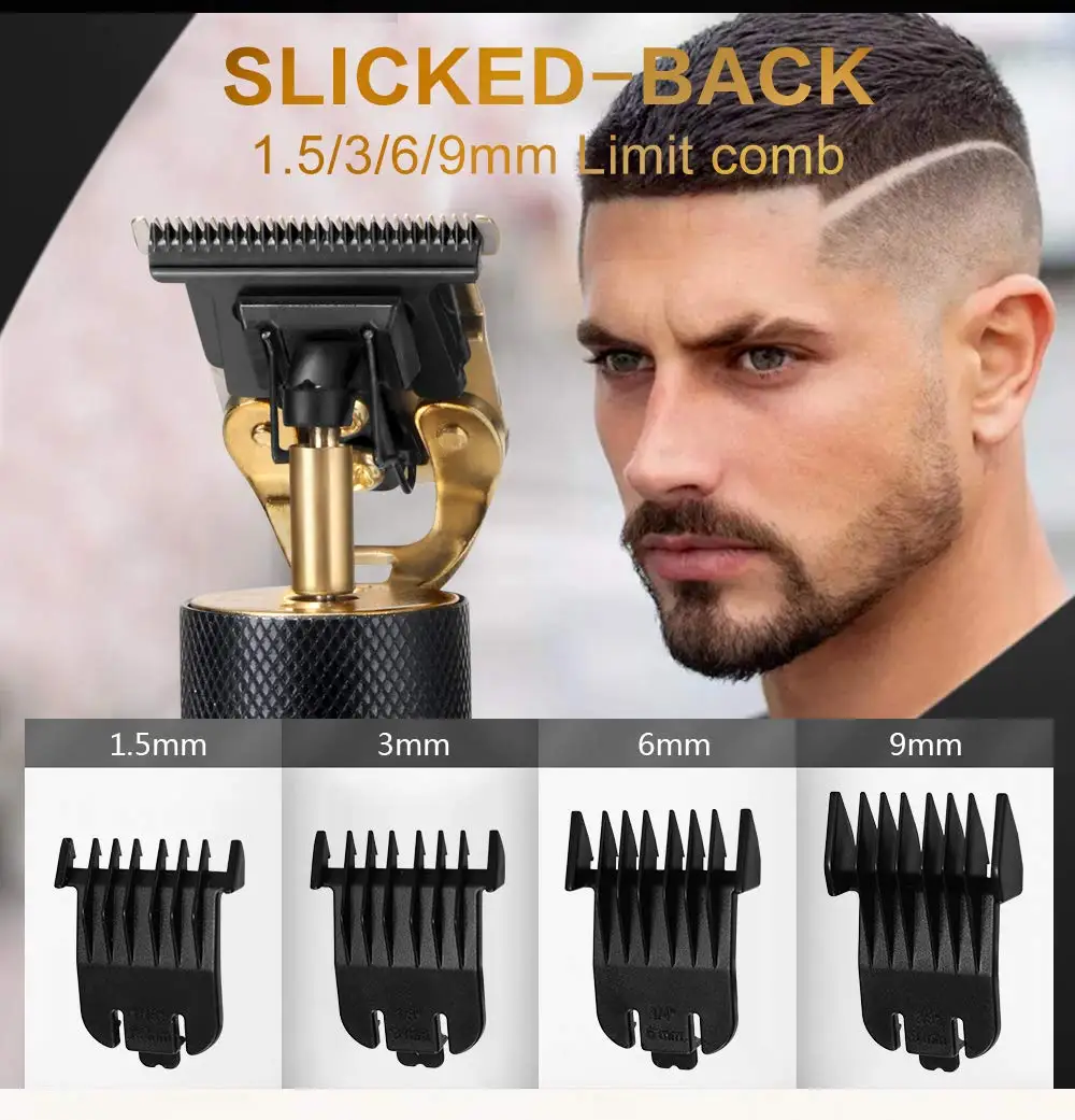 Kemei Pro Li T-Outliner Skelet Zware Hitter Cordless Trimmer Mannen 0 Mm Kaalhoofdige Tondeuse Afwerking Haar Snijmachine | Бытовая