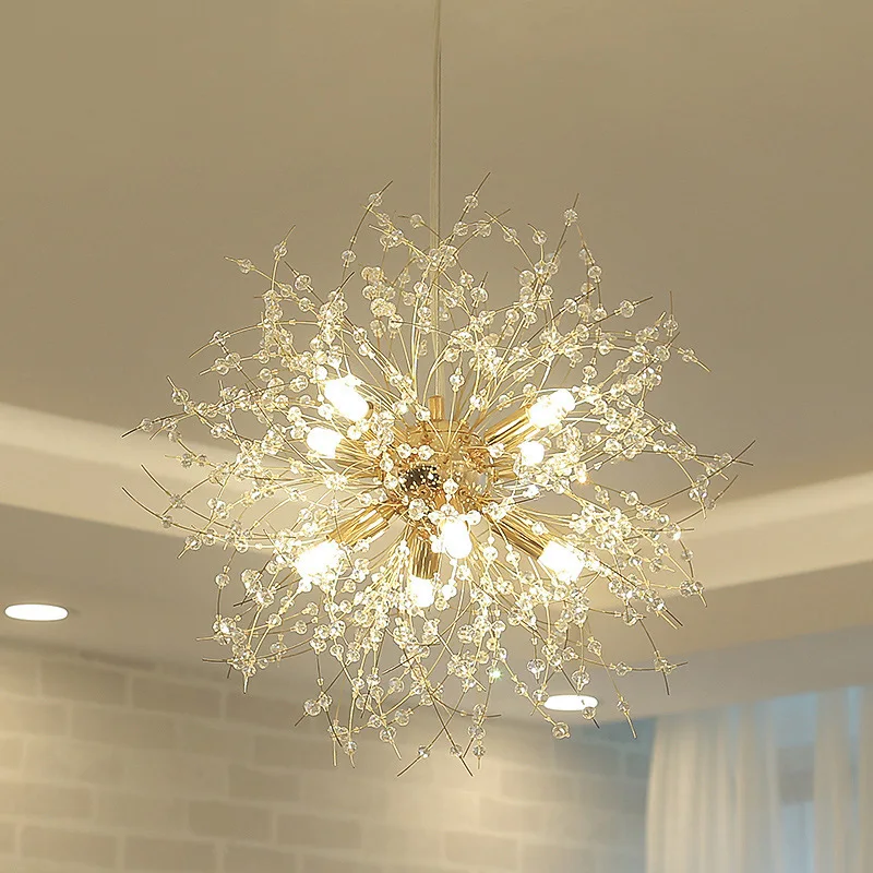 Промышленная лампа Хрустальная гостиная светодиодные подвесные светильники