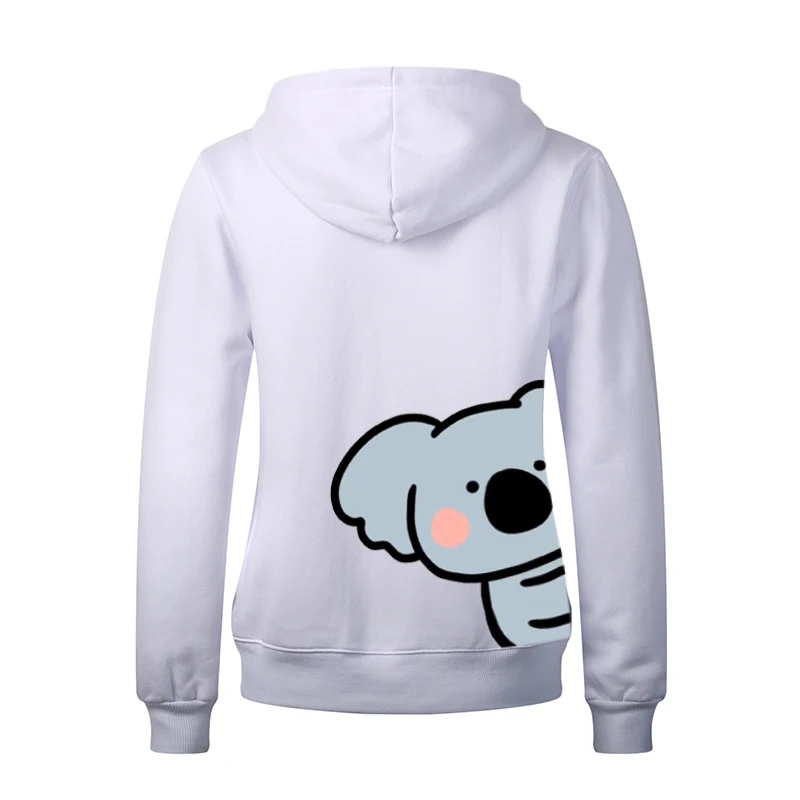 Толстовка женские толстовки с капюшоном зимняя одежда Kawaii длинным рукавом на