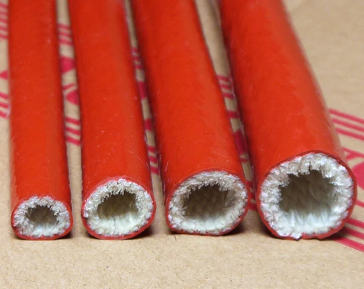 

Thickening Fire Proof Tube ID 60mm Silicone Fiberglass Cable Sleeve High Temperature Oil Resistant Insulated Wire Protect Pipe