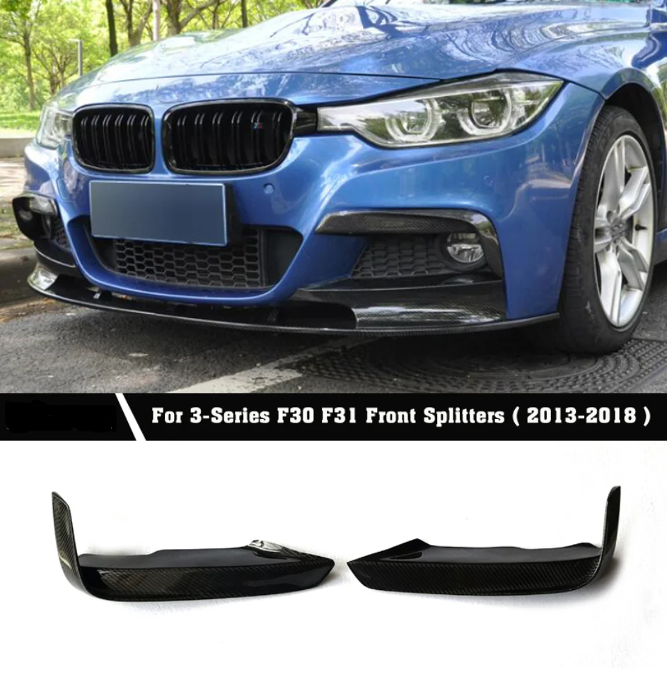 Для MAD Style наборы для тела из углеродного волокна Передние разветвители бампер