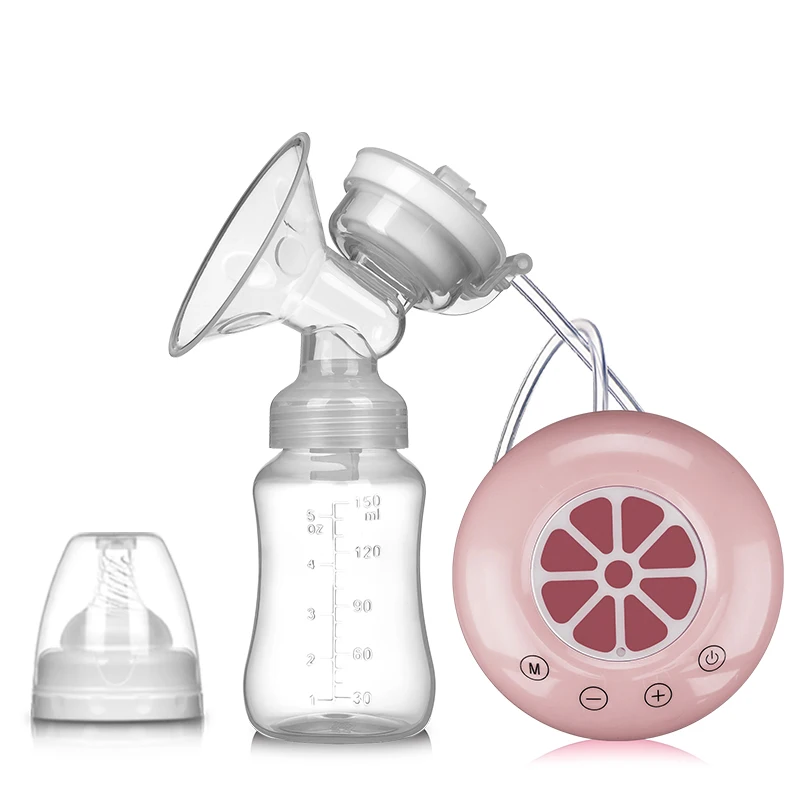 Bomba de leche autom&aacute;tica para beb&eacute;, extractor de leche el&eacute;ctrico de un solo biber&oacute;n, alimentaci&oacute;n por USB, sin BPA de lim&oacute;n, potente TY1004-1