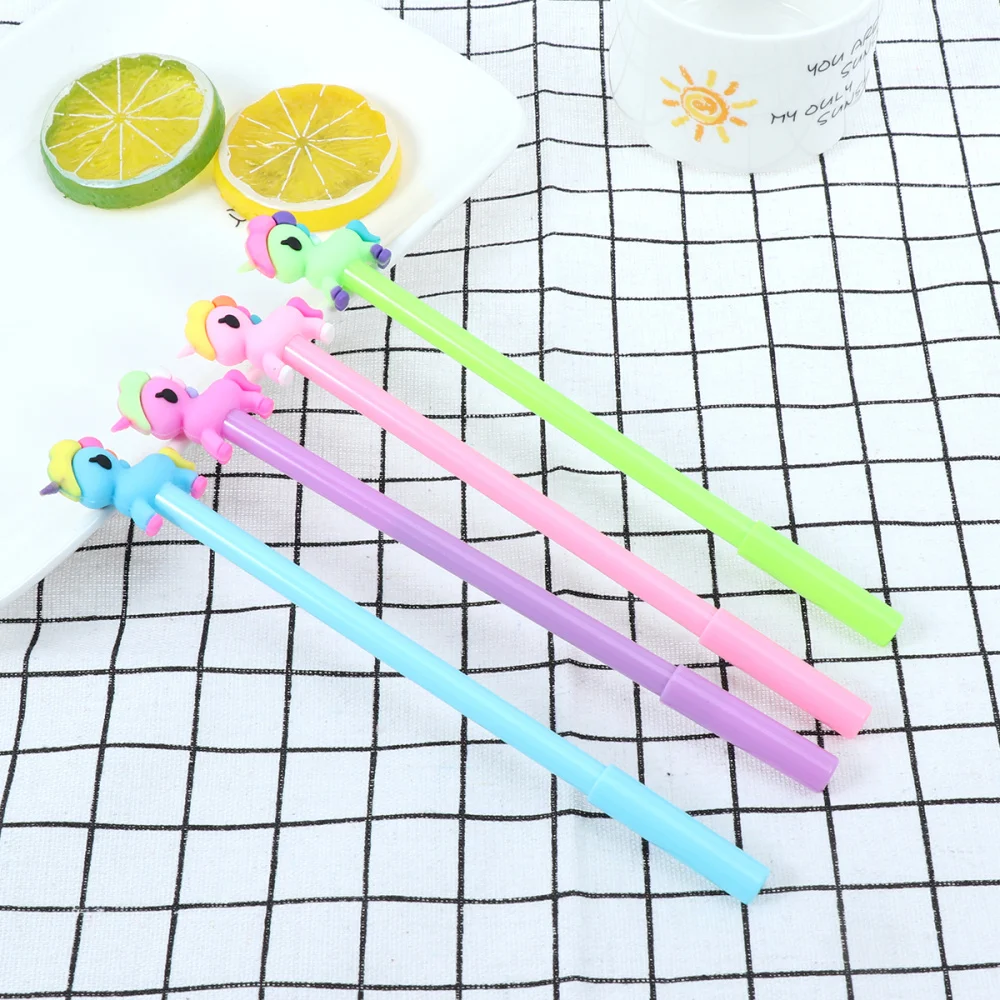 

8Pcs Creative Pen Shaped Black Pen for School Stationery(Mixed Color)