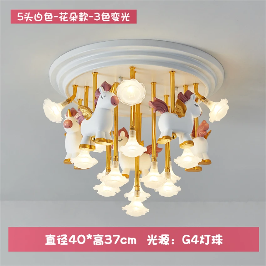 Скандинавский Pegasus Meteor мультфильм потолочные светильники для спальни Звезда