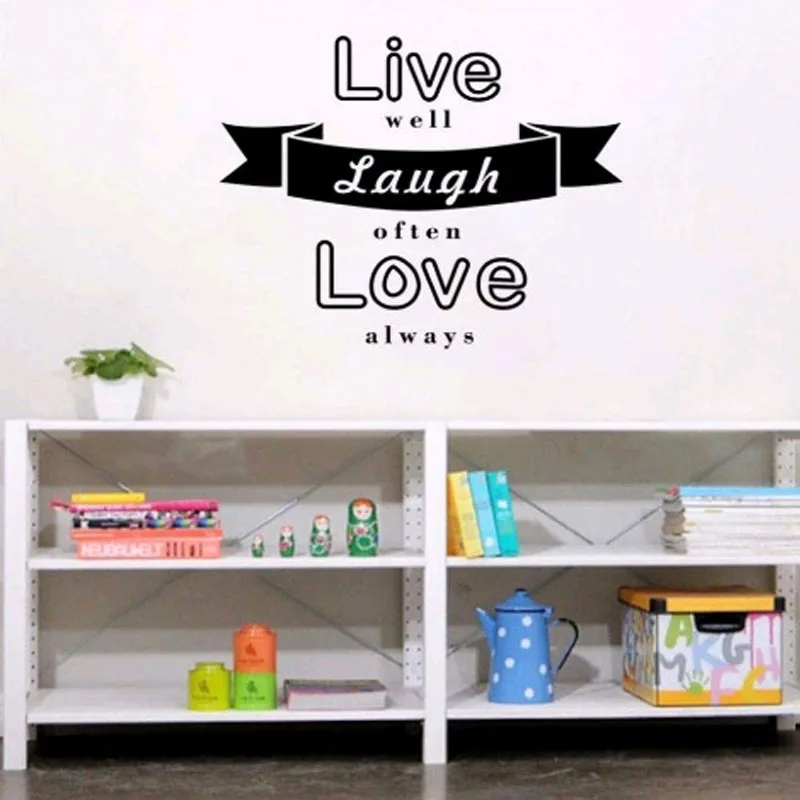 Настенная Наклейка часто смеется любовь всегда домашний декор съемные обои