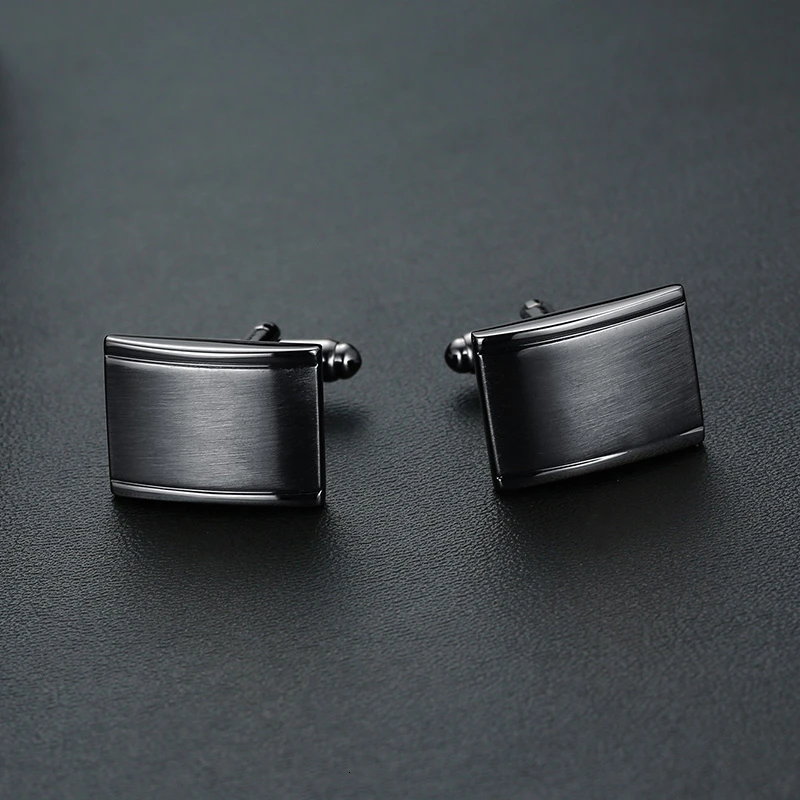 Мужские Винтажные запонки Vnox серые тоновые Квадратные мужские подарки ювелирные