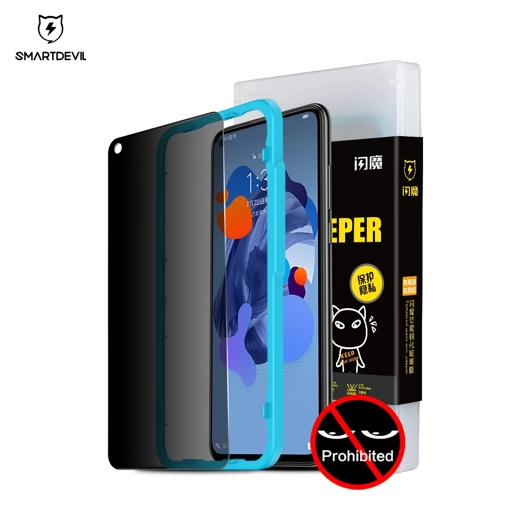 

SmartDevil Tempered glass For Huawei nova 5i p20 Pro Screen Protector Anti Privacy Full Cover Privacy Explosion-Proof Protective