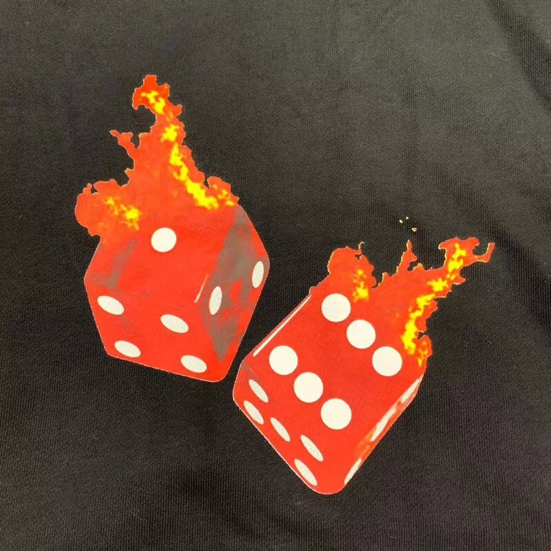 Толстовка с капюшоном принтом Fire Dice Astroworld Travis Scott Tour Vegas для женщин и мужчин 1:1