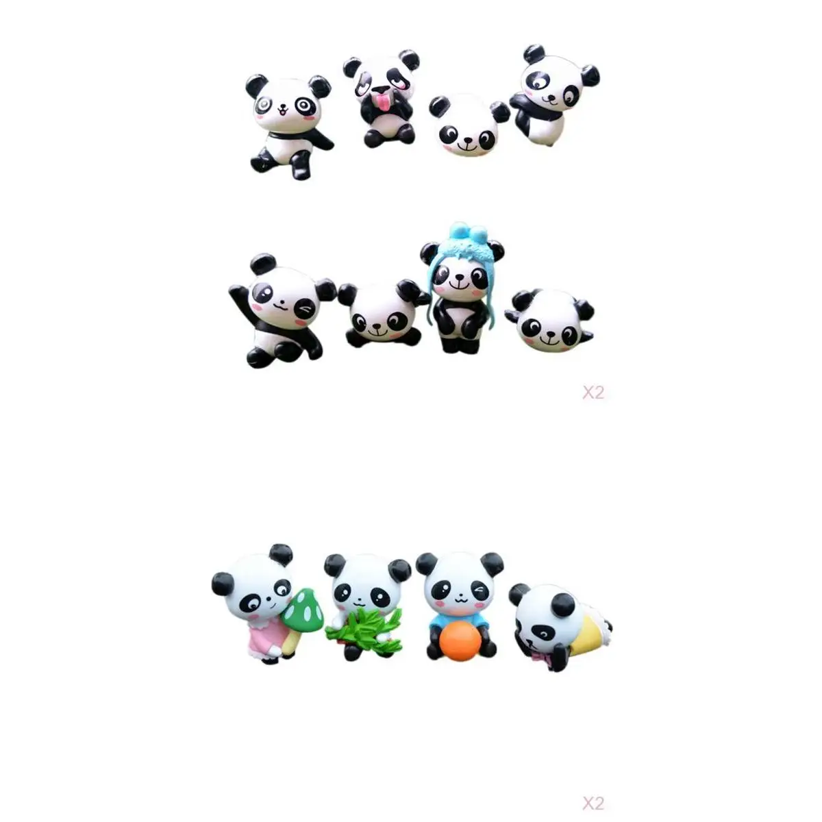 24 шт. панда Миниатюрный Кукольный дом бонсай Сказочный садовый пейзаж