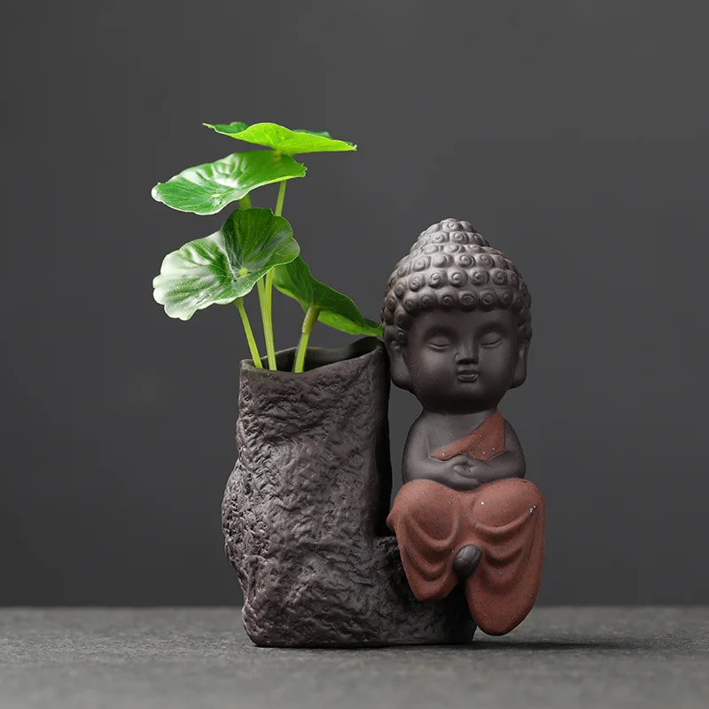Подарочные Креативные украшения ручной работы керамика Гидропонные вазы Zen Monks