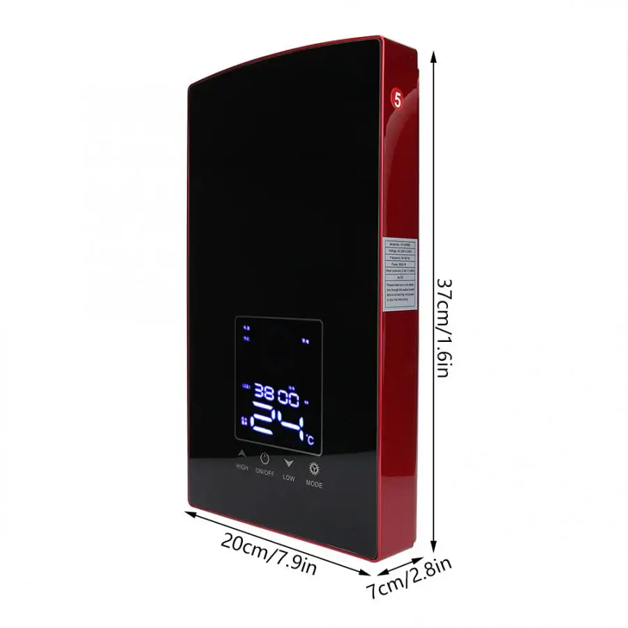 Настенный Электрический водонагреватель для ванной комнаты 220 240 В|Электрические