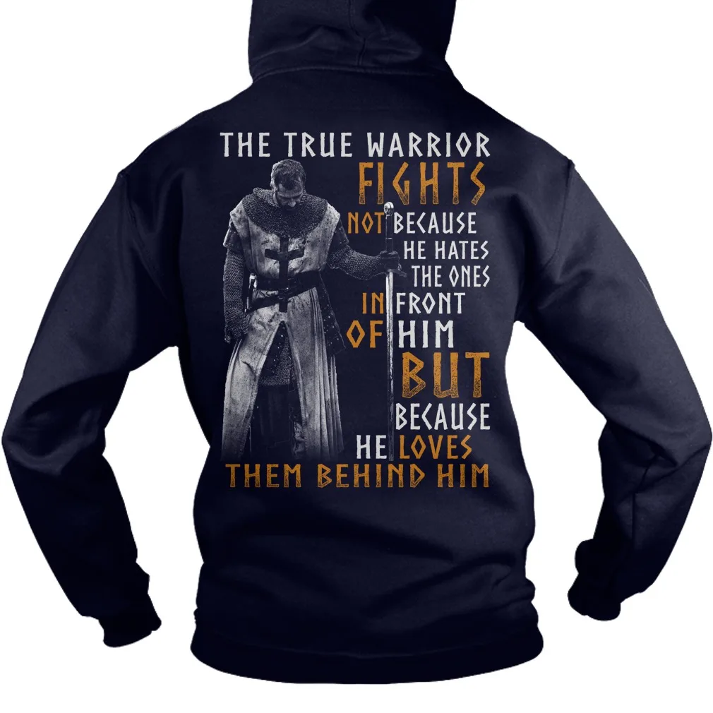 

The Crusader Quotations Knights Templar True Warrior Unisex Hoodie