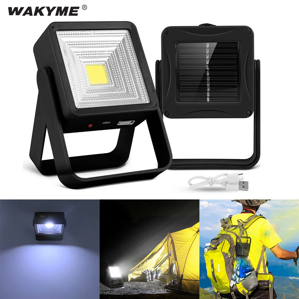 WAKYME 16 Светодиодный точечный светильник USB Перезаряжаемый на солнечных батареях