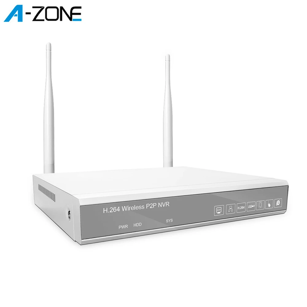 A-ZONE сетевой видеорегистратор 1080P NVR для Wifi CCTV системы видеонаблюдения H.264 4CH 2.0MP