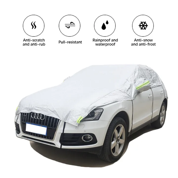 

Car Covers Waterproof SUV Auto Sun Proof Shade Reflective Strip Outdoor Dust Rain Protection Universal Summer On Car Accessories