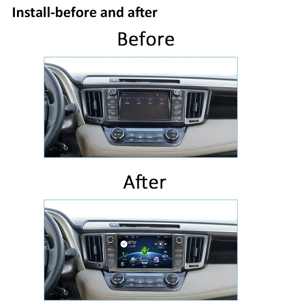 Автомагнитола Bosion 2 Din мультимедийный DVD-проигрыватель с GPS и Android 10 0 для Toyota RAV4