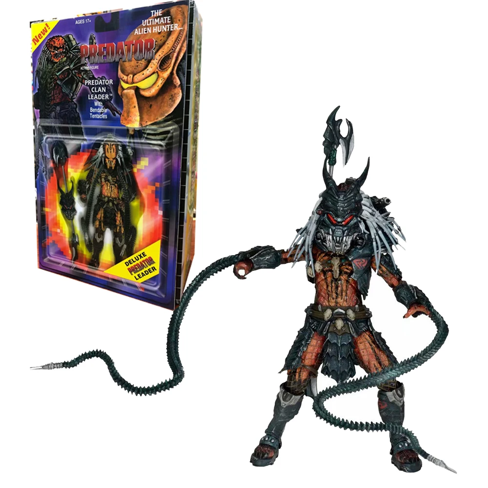 NECA Predator Kenner Leader Clan Chief 18 см фигурка Коллекционная игрушка Подарки