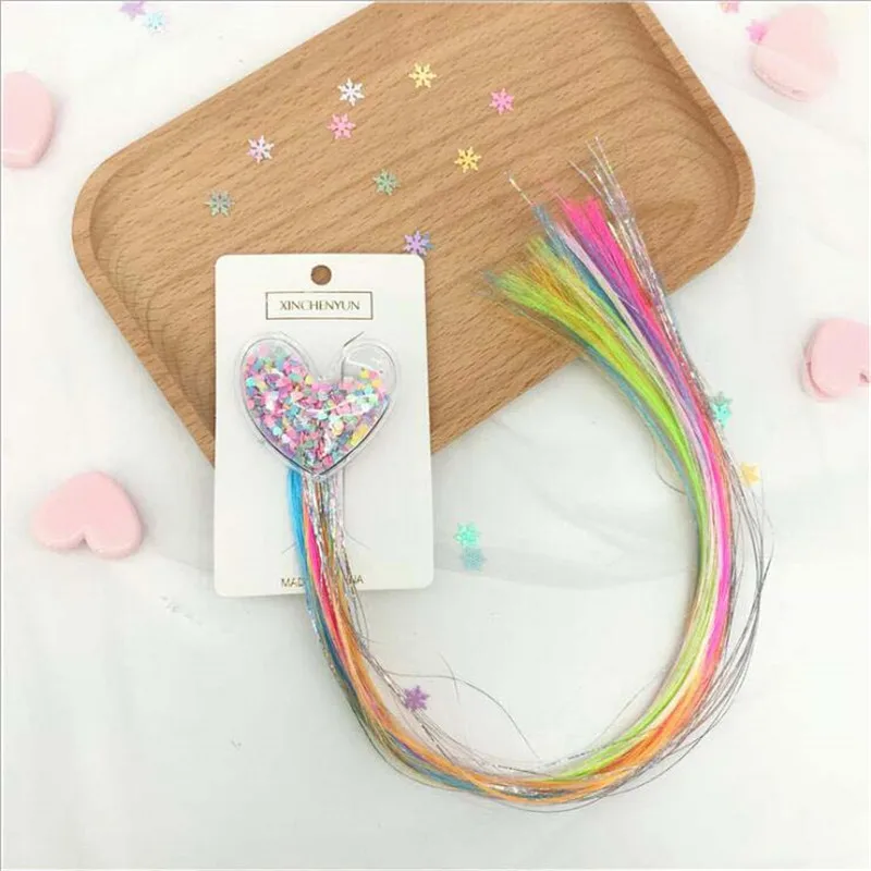 Блестки для волос аксессуары разноцветный галстук бабочка заколки детей