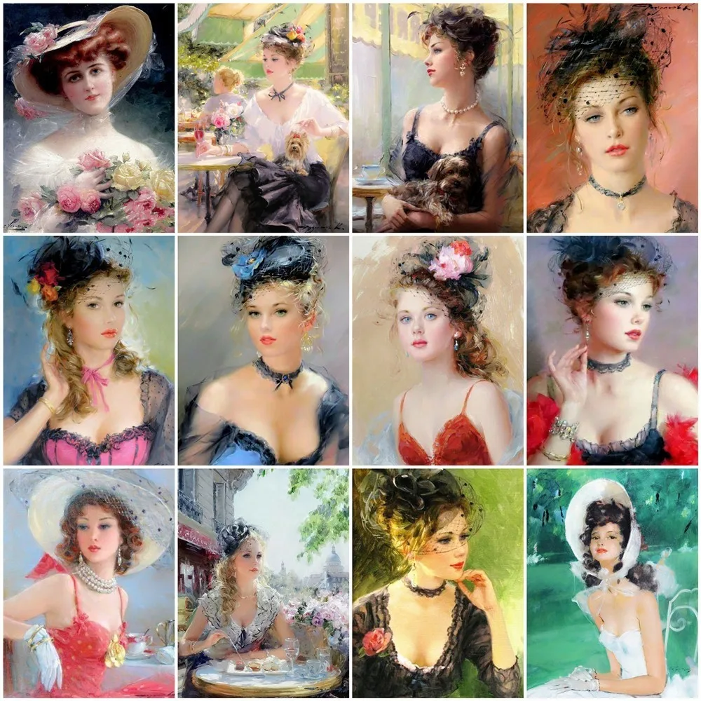 Diy Алмазная картина красивая луна вышивка значок квадратная полная мозаика