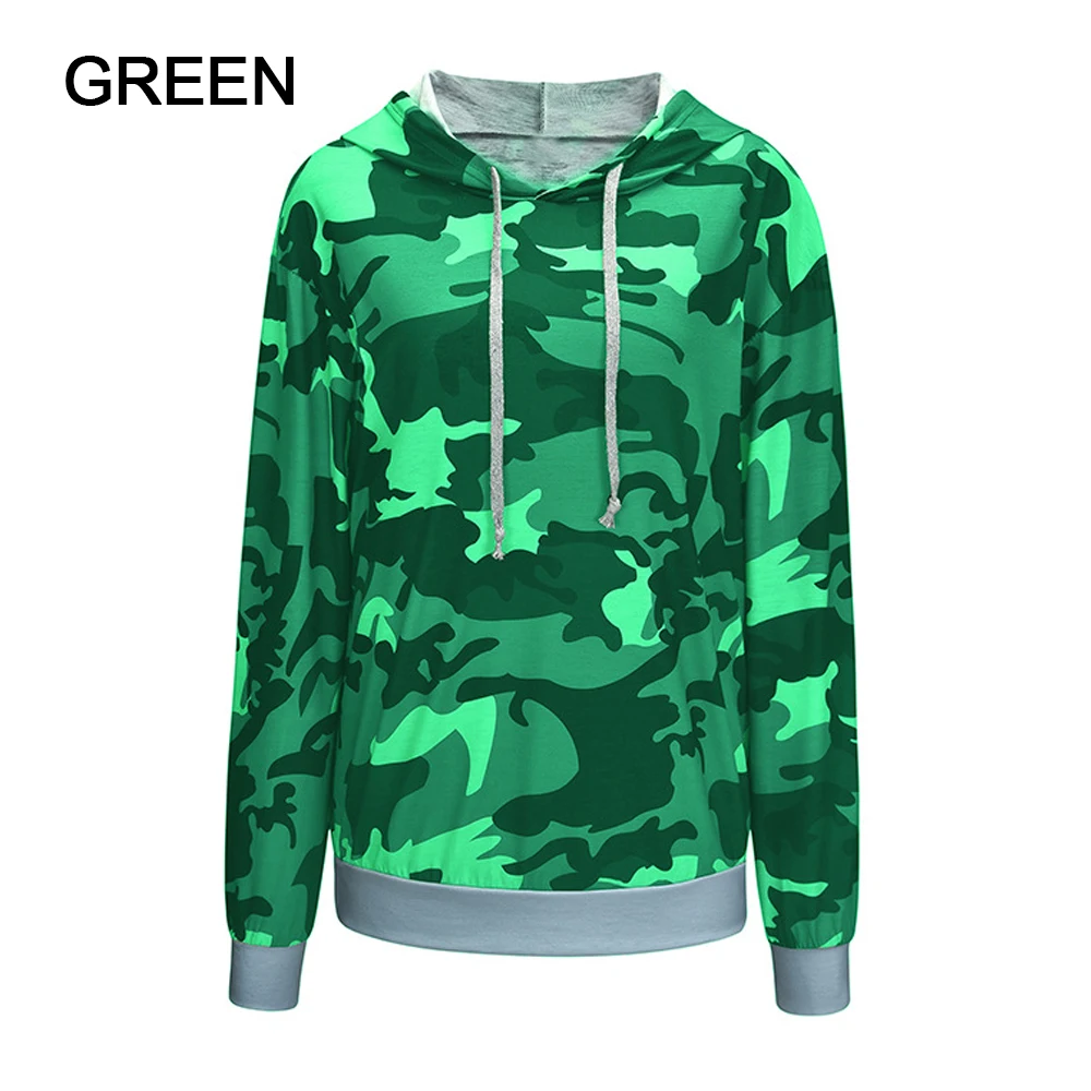 

Women Harajuku Camouflage Hoodies Pullovers For Girls Fall Hooded Tops Sweatshirt Long sleeve Winter Plus Size Clothing 2019