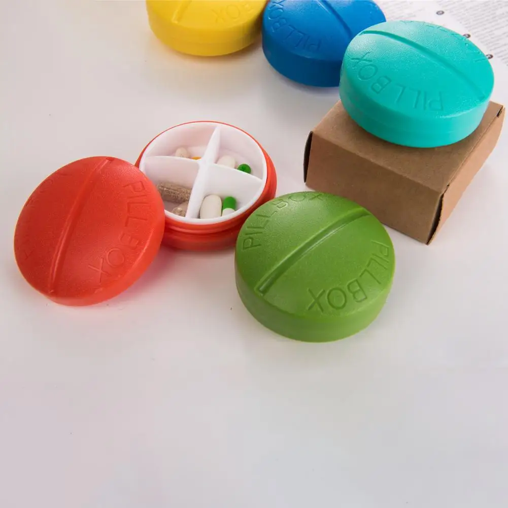 

Creative Eco-friendly Pill Box Case Medicine Organizer Portable Pill Holder Various Colors for Travel