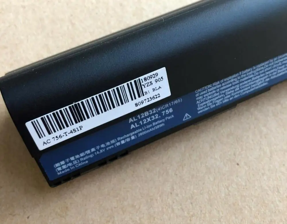 Аккумулятор AL12B32 AL12X32 AL12A31 AL12B31 для Acer Aspire One 756 V5 171 725 TravelMate B113 B113M M C7 C710|battery for acer