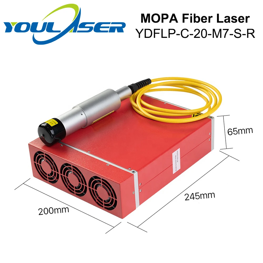 YOULASER JPT YDFLP-C-20-M7-S-R MOPA волоконно-лазерный модуль шириной импульса 20 Вт с красной