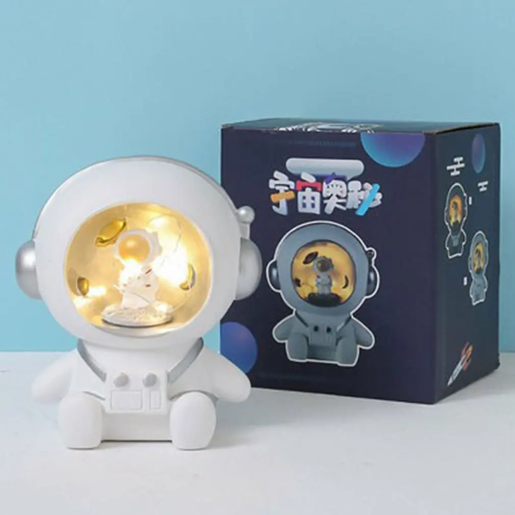 

Cute Creative Night Light Children's Coin Piggy Bank Astronaut Cartoon Anime Spaceman Piggy Bank Gift Desktop Decoration