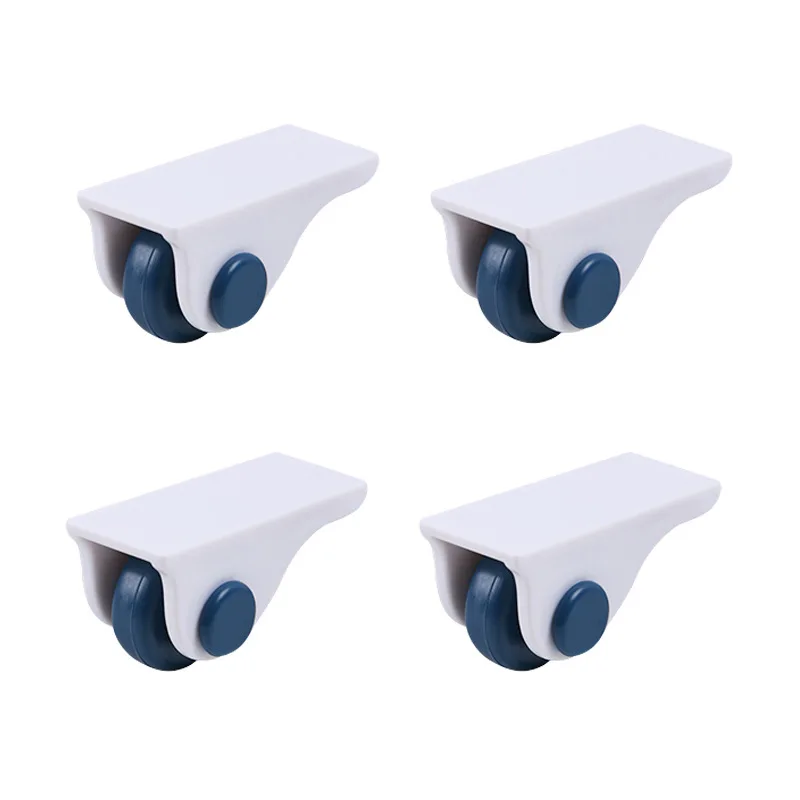 

4 Pcs Pasteable Roller Storage Box Pulley Self-adhesive Wheels Swivel Casters Universal Furniture Wheel Directional Roller