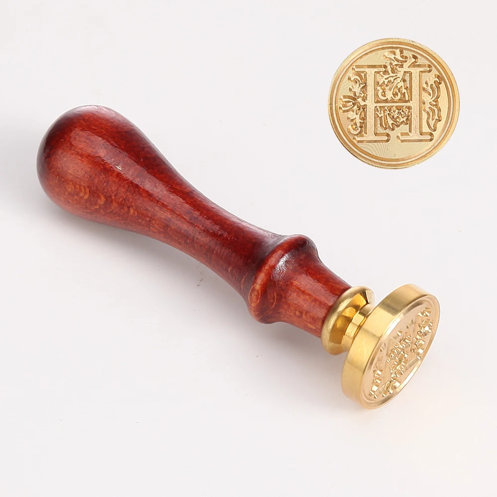 1PCS Retro 26 Letters Head Wood Stamp Metal DIY Series Wax Seal Invitation Envelope Diary Stationery Supplies Scrapbooking A-Z | Дом и сад
