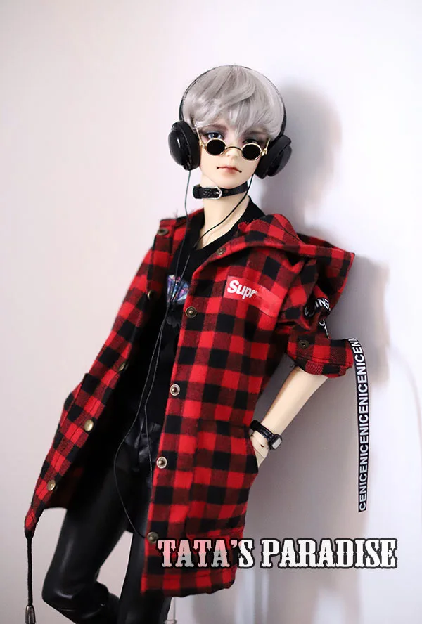 1/4 1/3 масштаб BJD Панк пальто с капюшоном для BJD/SD аксессуары для кукольной одежды, в комплект не входят кукла, обувь, парик и другие аксессуары 18D1039