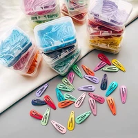 50pcslot candy color side clip color of the lacquer that bake diy handmade home garment clip girls hairpin sewing supplies