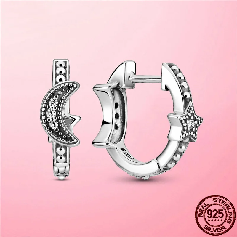 

New Authentic 925 Sterling Silver Earrings For Ladies New Fashion Original Earrings Jewelry Gifts